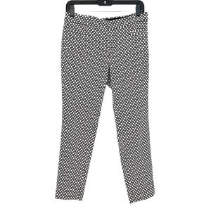 2/$30 Banana Republic - Sloan Fit Black White Geometric Pants | Size 2